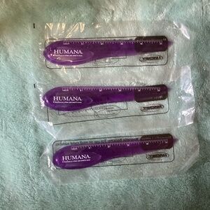 NEW 3 Humana Magnetic Drug Rep Letter Opener,  Ruler, Note Holder